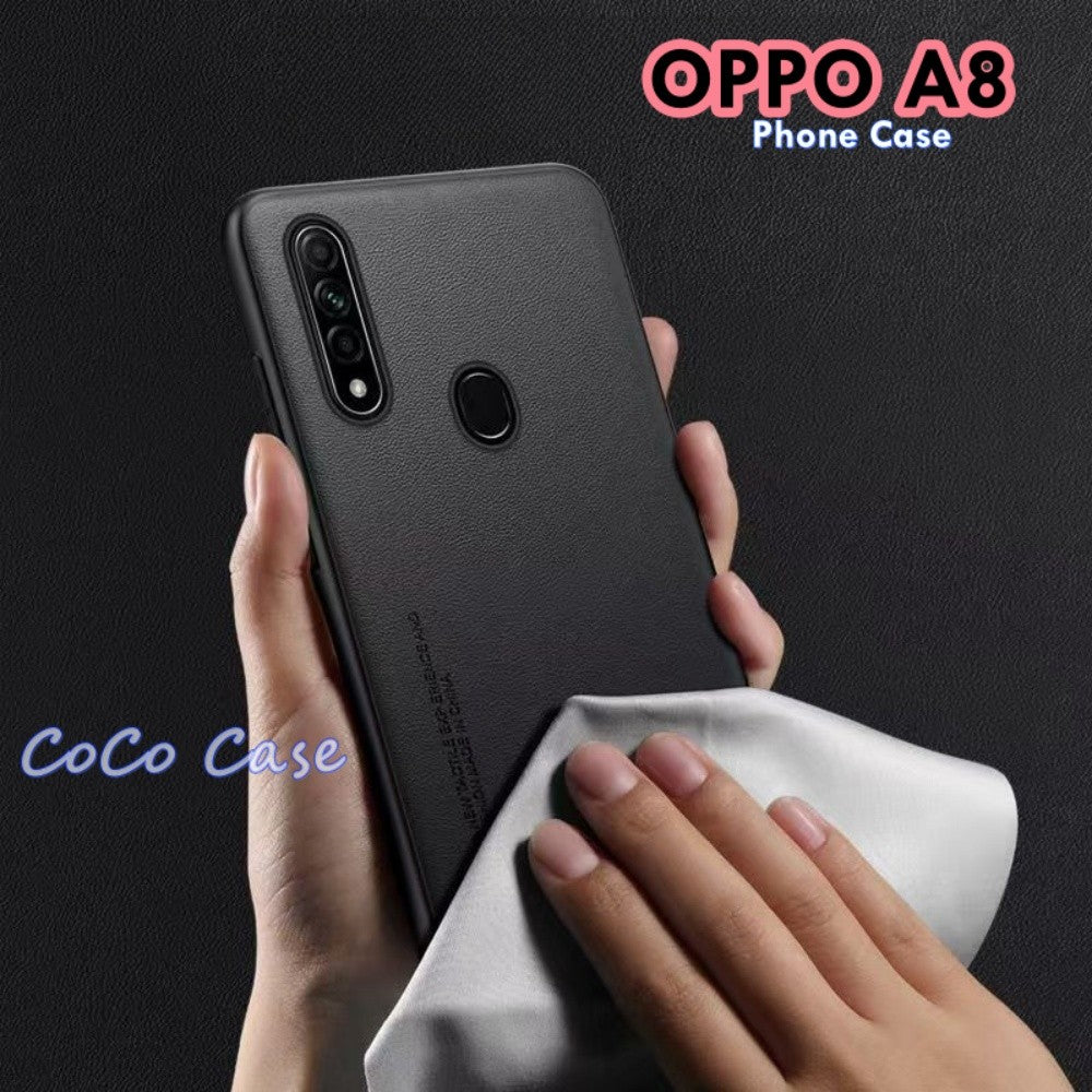 For OPPO A8 Cover Silicone Professional Full Case Classic Simple Solid Color Phone Case Cover sweatproof