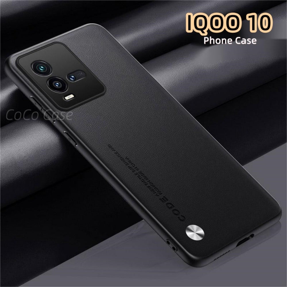 For IQOO 10 Cover Silicone Professional Full Case Classic Simple Solid Color Phone Case Cover sweatproof