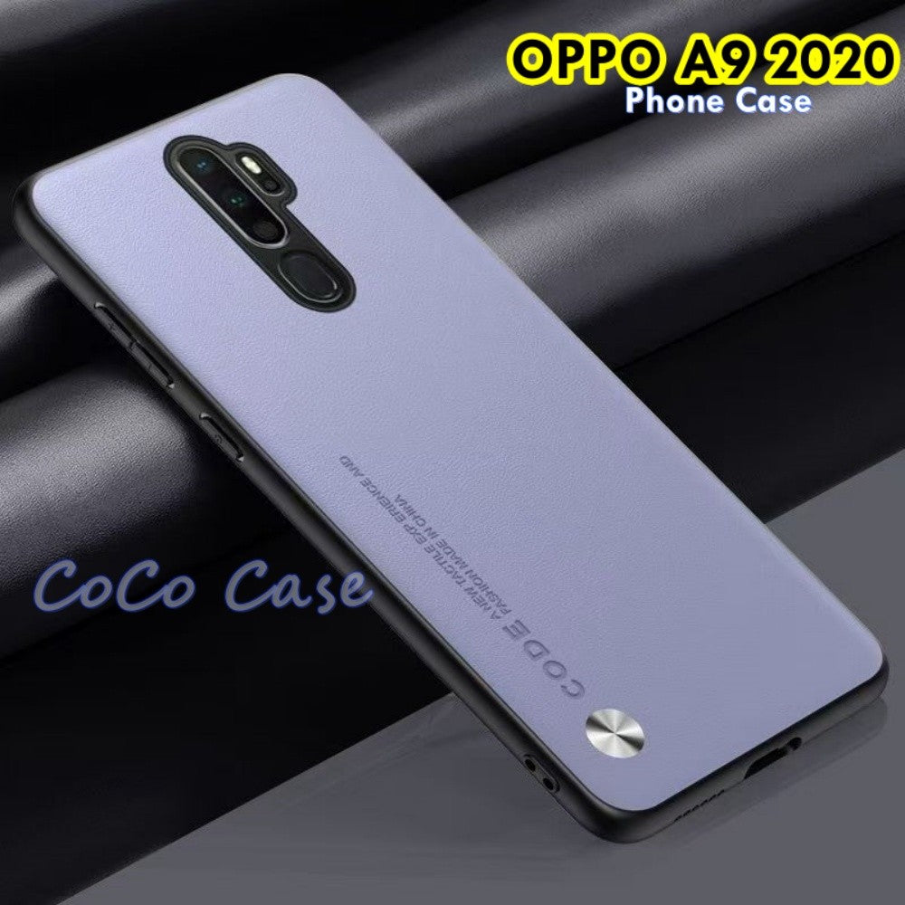 For OPPO A9 2020 Cover Silicone Professional Full Case Classic Simple Solid Color Phone Case Cover sweatproof