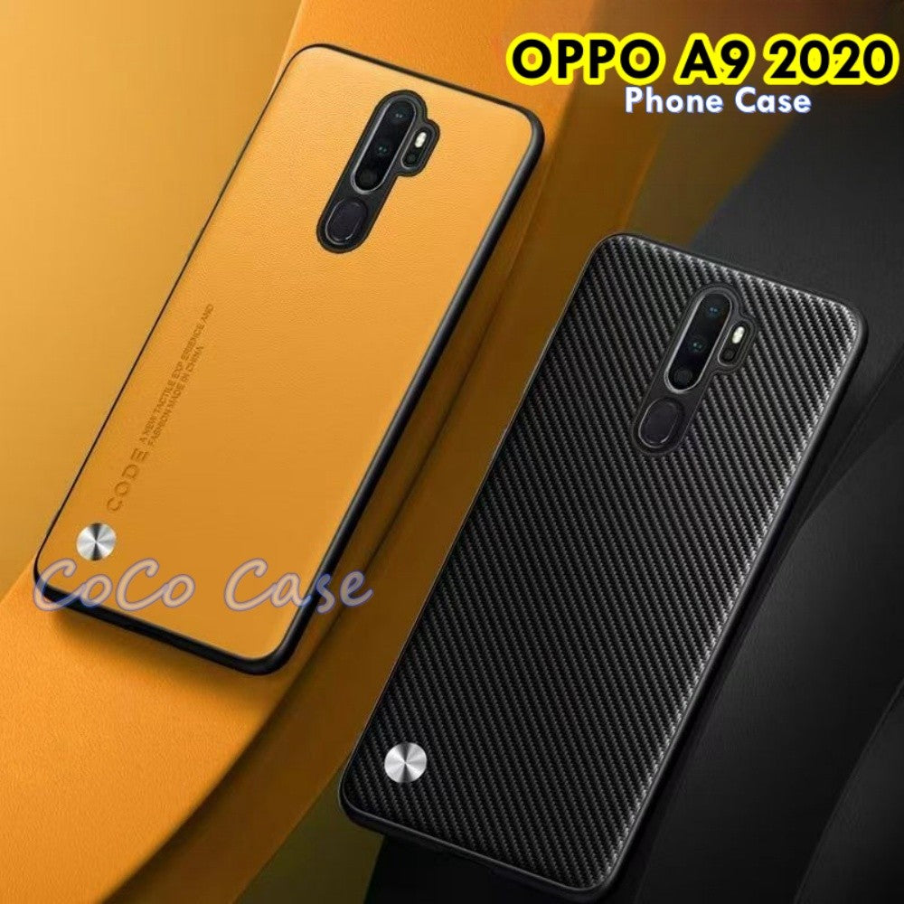 For OPPO A9 2020 Cover Silicone Professional Full Case Classic Simple Solid Color Phone Case Cover sweatproof