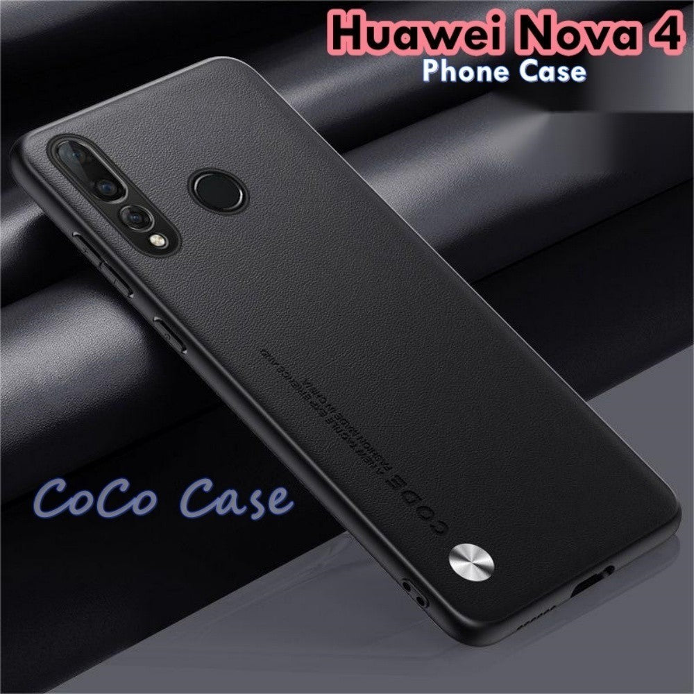 For Huawei Nova 4 Cover Silicone Professional Full Case Classic Simple Solid Color Phone Case Cover sweatproof