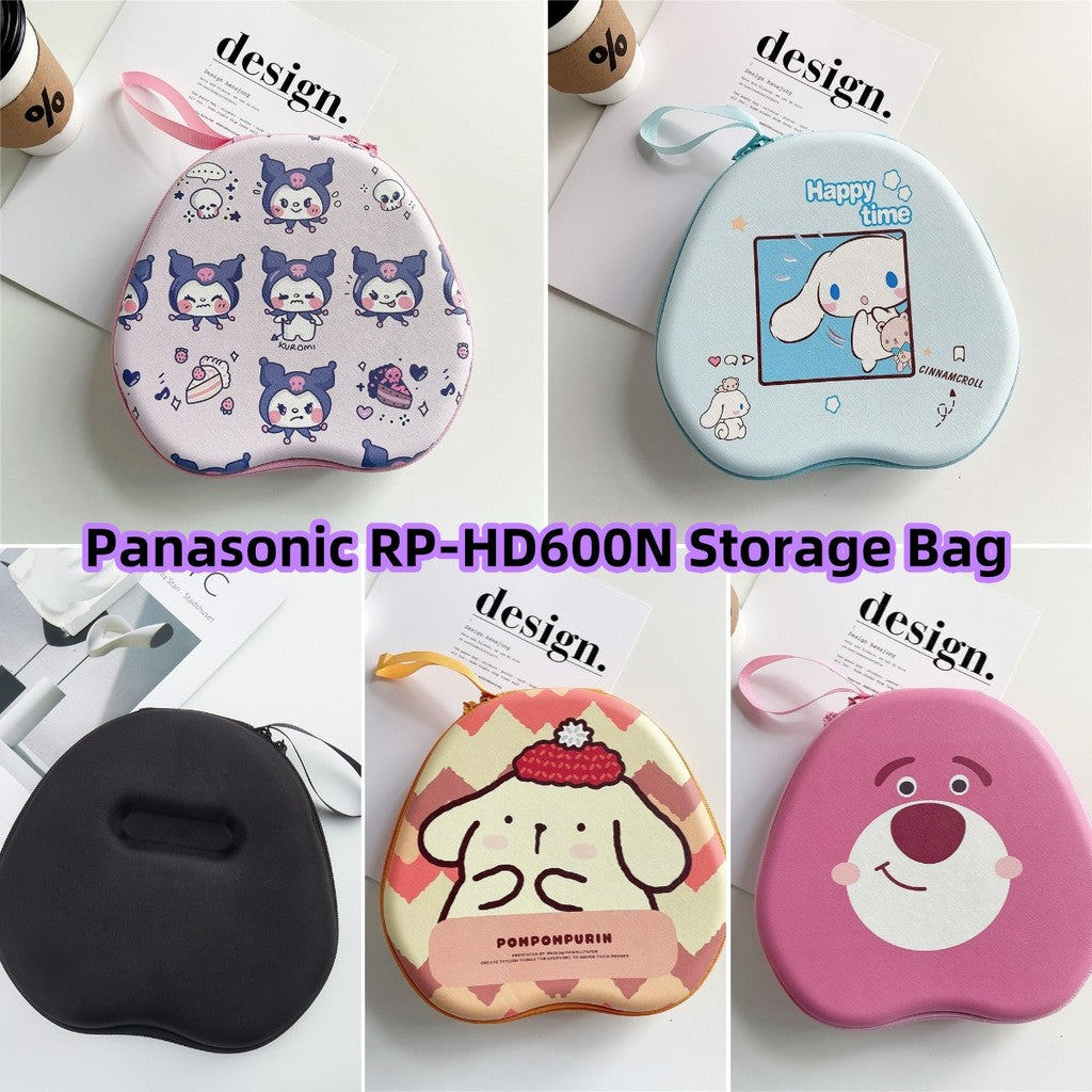 For Panasonic RP-HD600N Headphone Case Cartoon Creative Patterns Headset Earpads Storage Bag Casing Box
