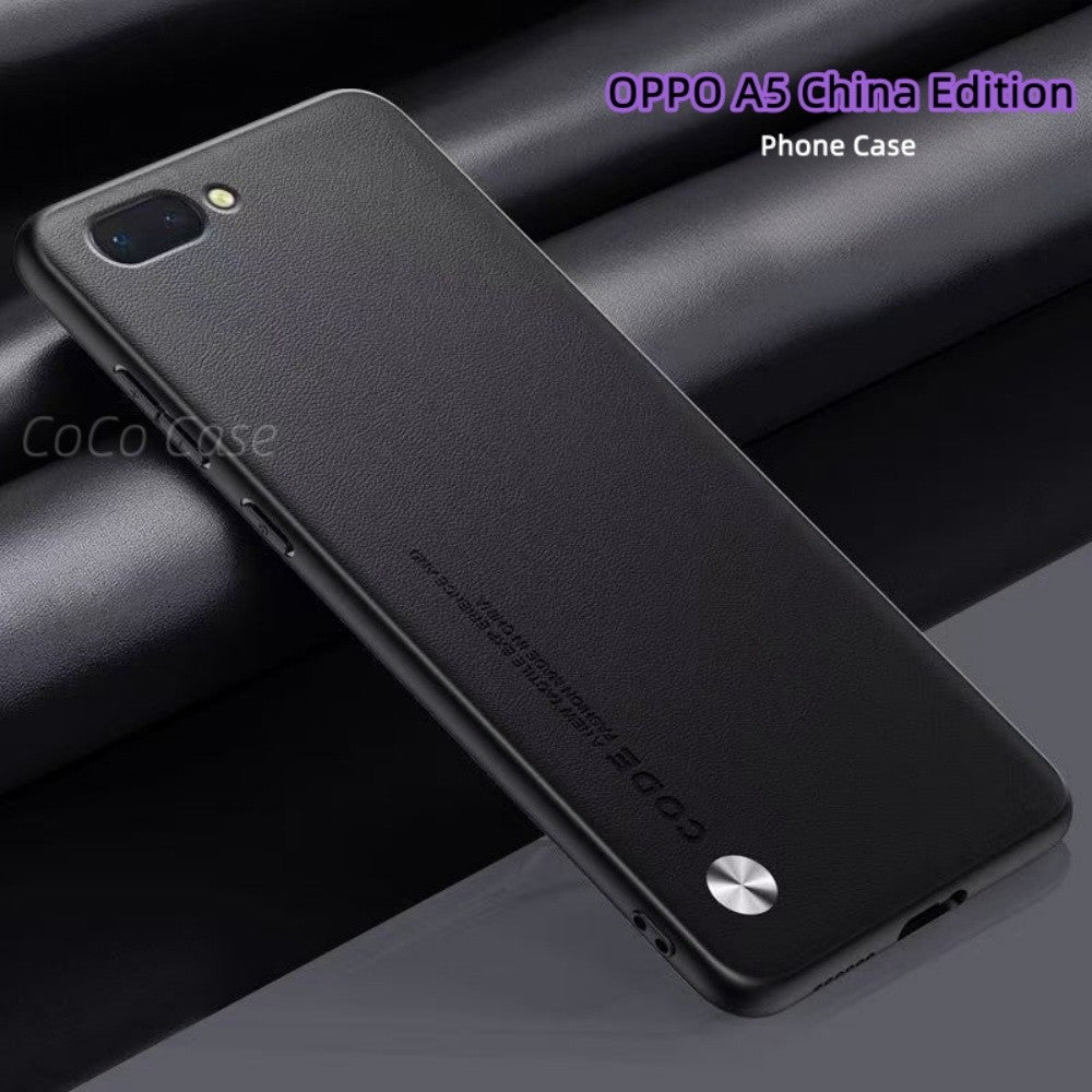 For OPPO A5 China Edition Cover Silicone Professional Full Case Classic Simple Solid Color Phone Case Cover sweatproof