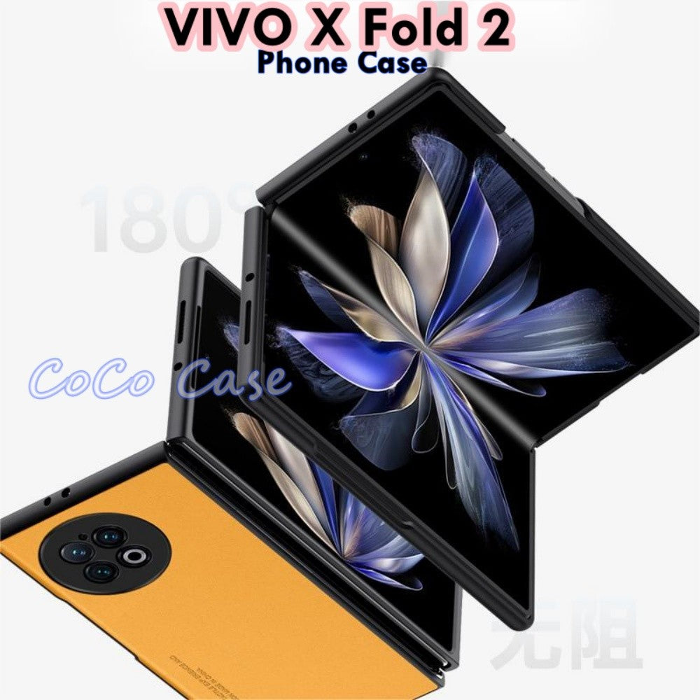 For VIVO X Fold 2 Cover Silicone Professional Full Case Classic Simple Solid Color Phone Case Cover sweatproof