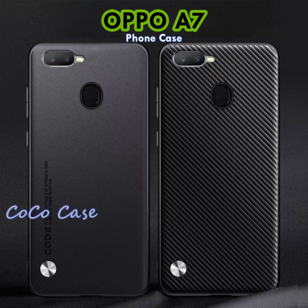 For OPPO A7 Cover Silicone Professional Full Case Classic Simple Solid Color Phone Case Cover sweatproof