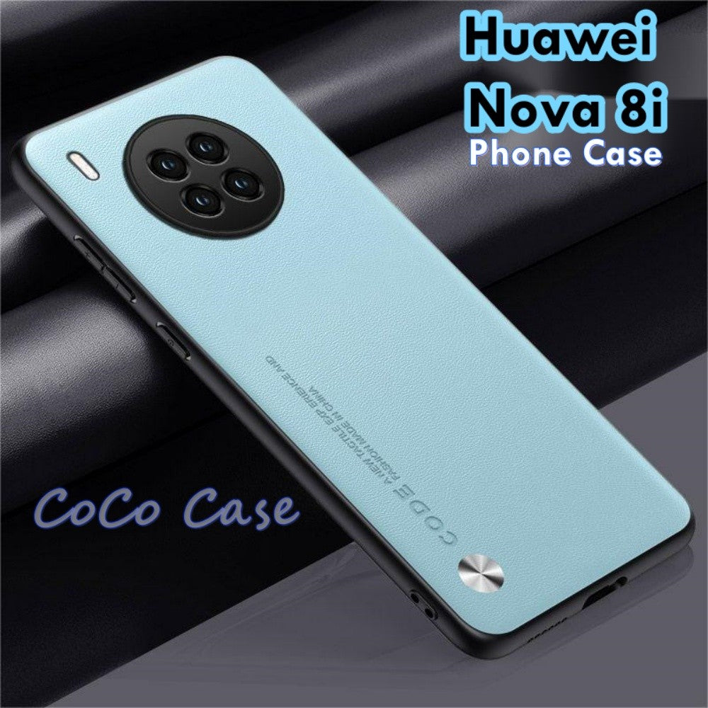 For Huawei Nova 8i Cover Silicone Professional Full Case Classic Simple Solid Color Phone Case Cover sweatproof