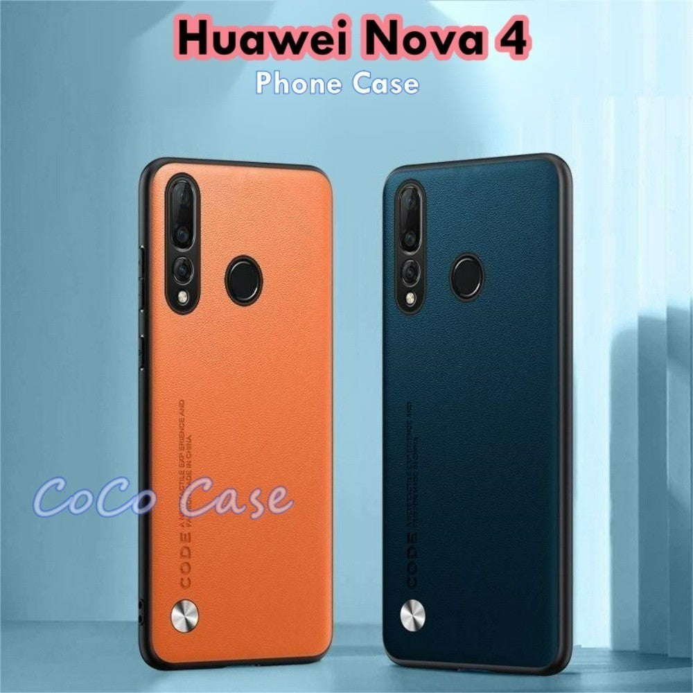 For Huawei Nova 4 Cover Silicone Professional Full Case Classic Simple Solid Color Phone Case Cover sweatproof