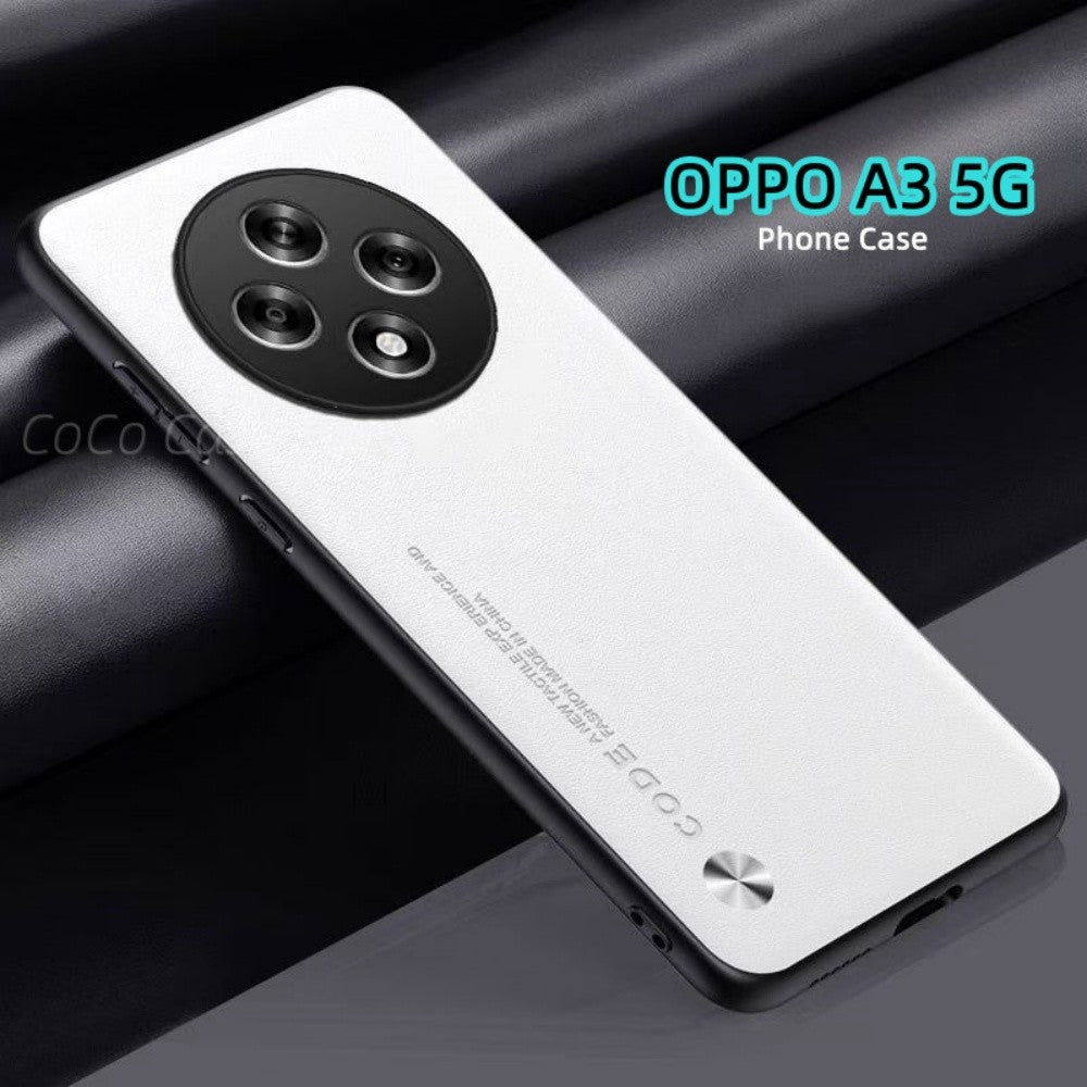 For OPPO A3 5G Cover Silicone Professional Full Case Classic Simple Solid Color Phone Case Cover sweatproof