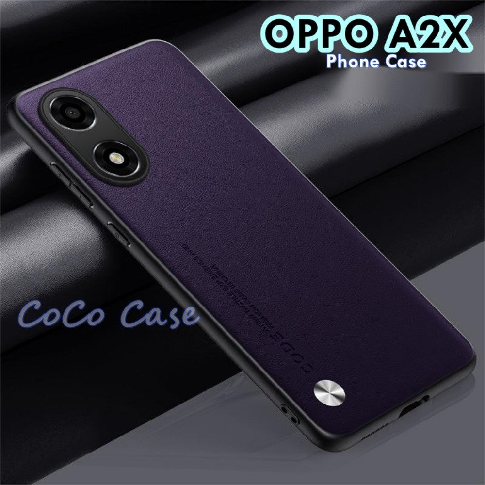 For OPPO A2X Cover Silicone Professional Full Case Classic Simple Solid Color Phone Case Cover sweatproof