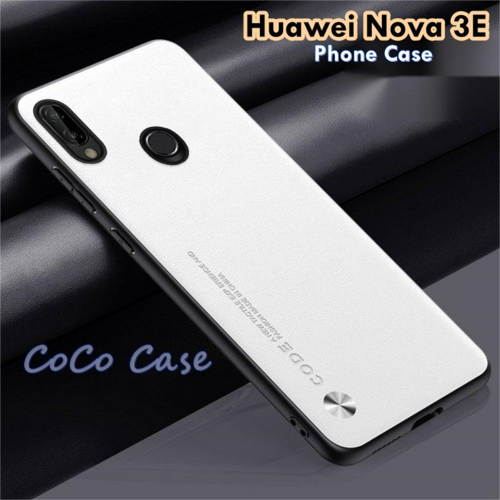 For Huawei Nova 3E Cover Silicone Professional Full Case Classic Simple Solid Color Phone Case Cover sweatproof