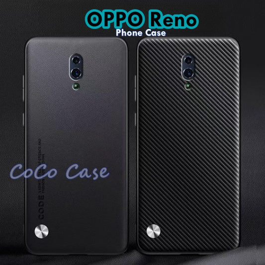 For OPPO Reno Cover Silicone Professional Full Case Classic Simple Solid Color Phone Case Cover sweatproof