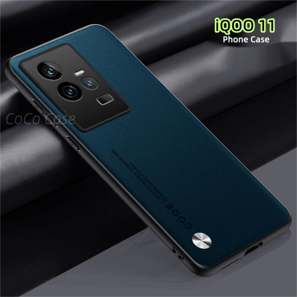 For iQOO 11 Cover Silicone Professional Full Case Classic Simple Solid Color Phone Case Cover sweatproof