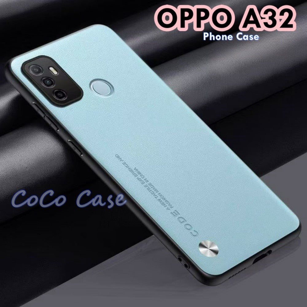 For OPPO A32 Cover Silicone Professional Full Case Classic Simple Solid Color Phone Case Cover sweatproof
