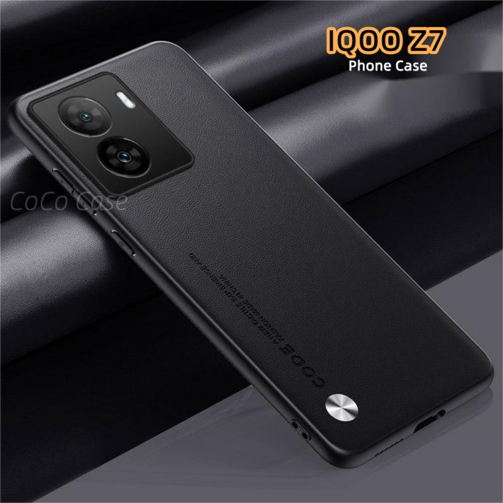 For IQOO Z7 Cover Silicone Professional Full Case Classic Simple Solid Color Phone Case Cover sweatproof