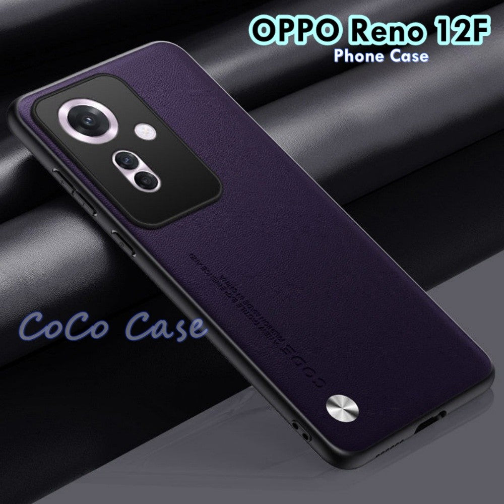 For OPPO Reno 12F Cover Silicone Professional Full Case Classic Simple Solid Color Phone Case Cover sweatproof
