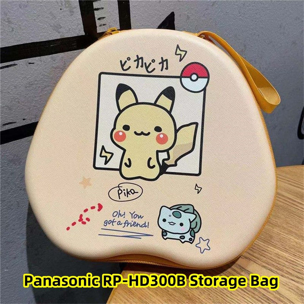 For Panasonic RP-HD300B Headphone Case Cartoon Creative Patterns Headset Earpads Storage Bag Casing Box