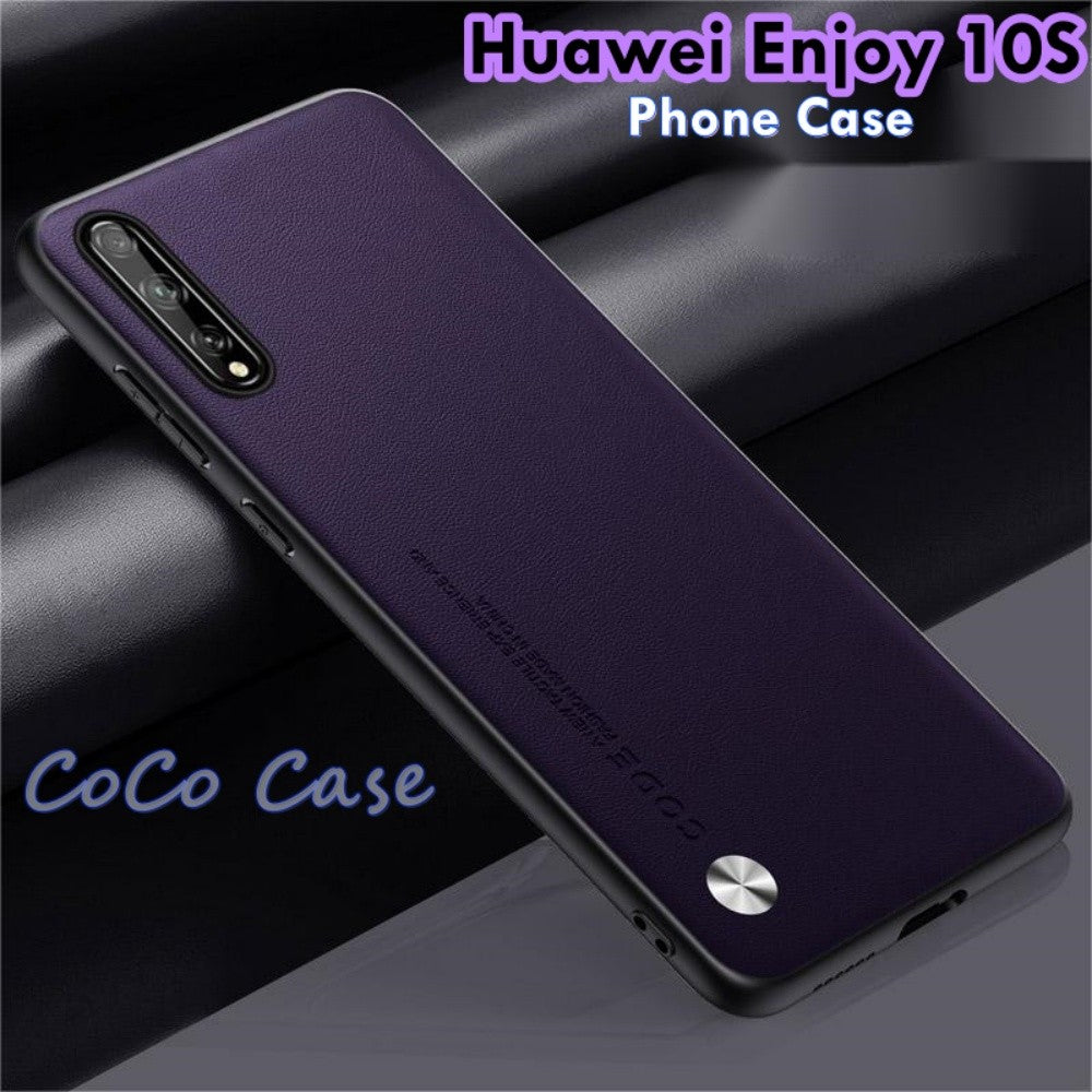 For Huawei Enjoy 10S Cover Silicone Professional Full Case Classic Simple Solid Color Phone Case Cover sweatproof