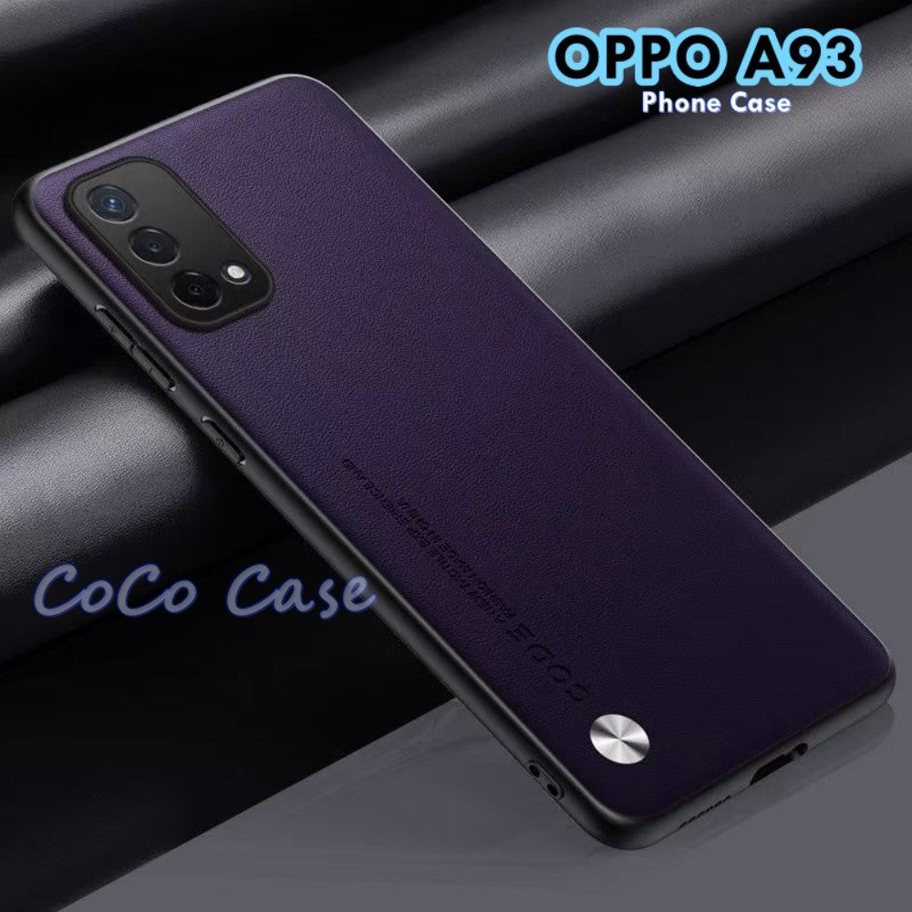 For OPPO A93 Cover Silicone Professional Full Case Classic Simple Solid Color Phone Case Cover sweatproof