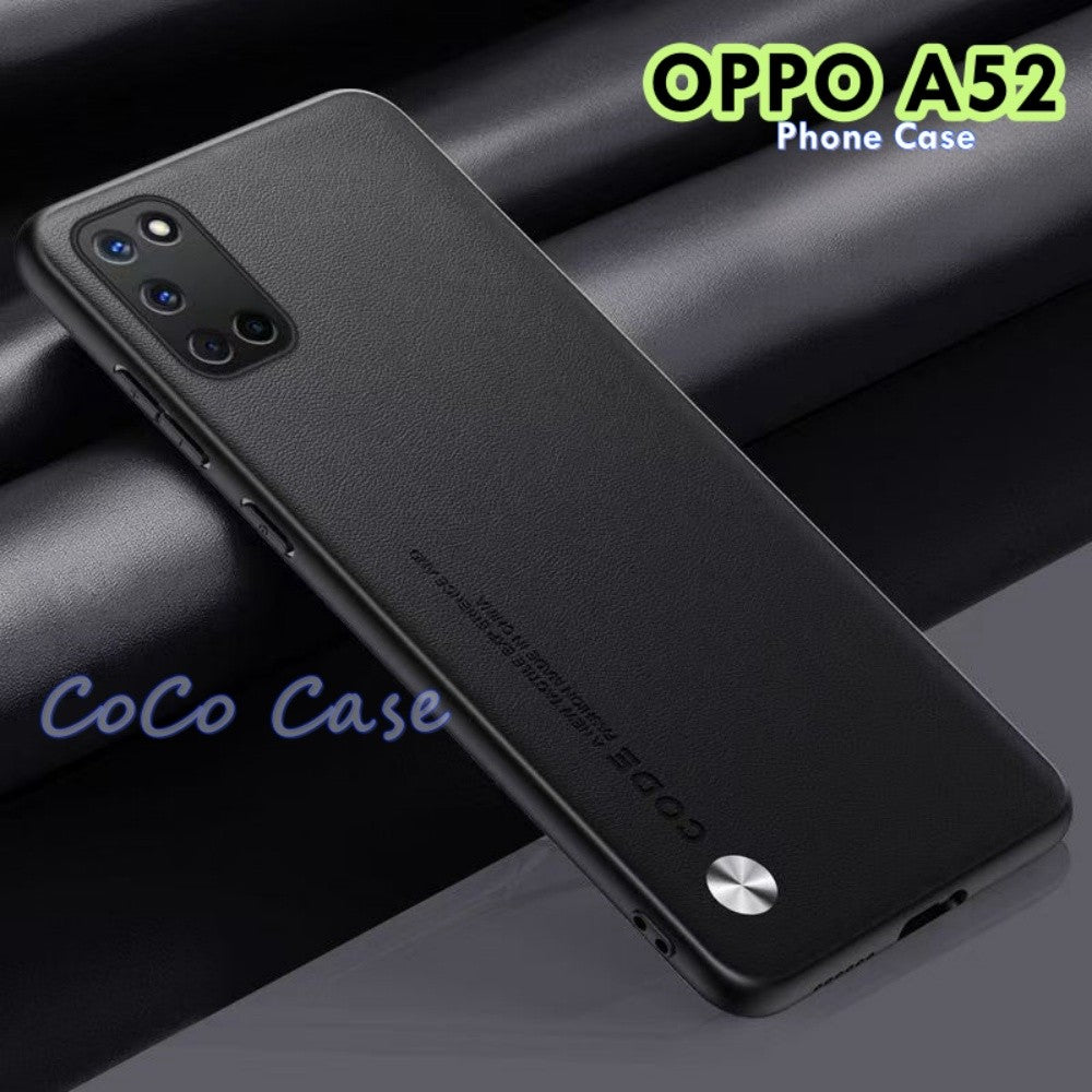 For OPPO A52 Cover Silicone Professional Full Case Classic Simple Solid Color Phone Case Cover sweatproof