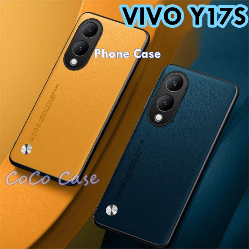 For VIVO Y17S Cover Silicone Professional Full Case Classic Simple Solid Color Phone Case Cover sweatproof