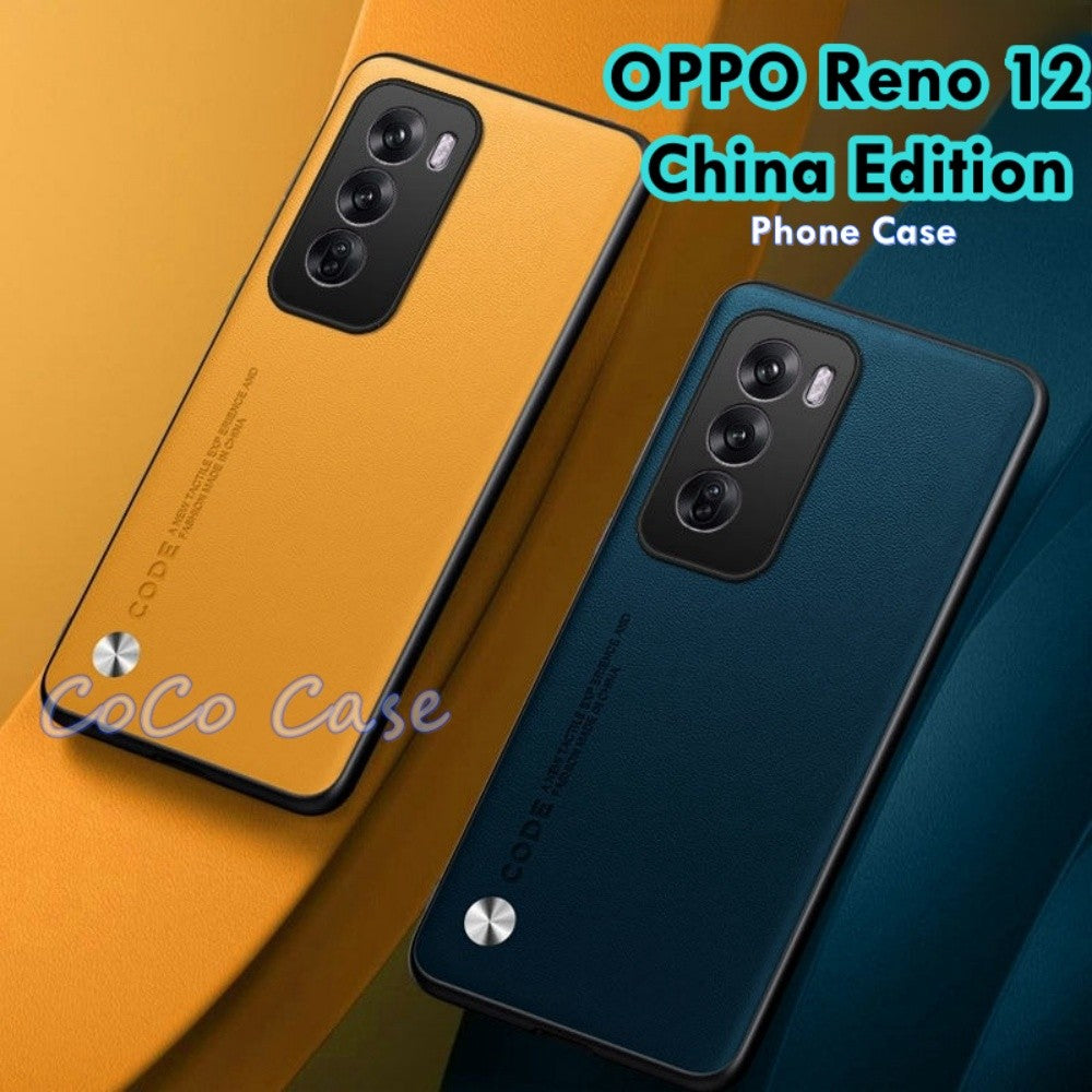 For OPPO Reno 12 China Edition Cover Silicone Professional Full Case Classic Simple Solid Color Phone Case Cover sweatproof