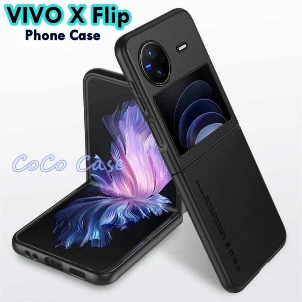 For VIVO X Flip Cover Silicone Professional Full Case Classic Simple Solid Color Phone Case Cover sweatproof