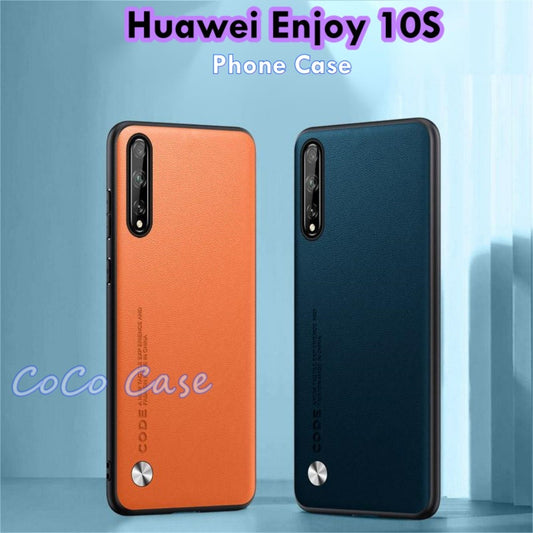 For Huawei Enjoy 10S Cover Silicone Professional Full Case Classic Simple Solid Color Phone Case Cover sweatproof