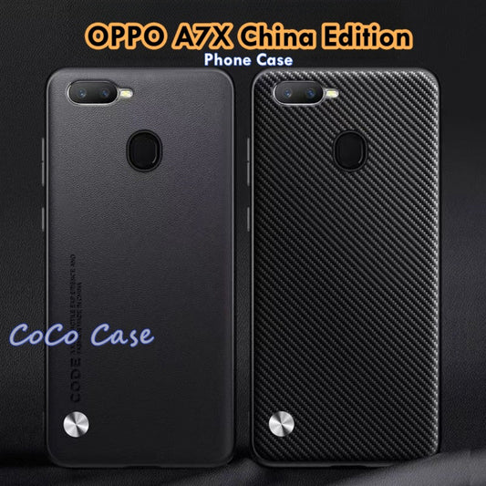For OPPO A7X China Edition Cover Silicone Professional Full Case Classic Simple Solid Color Phone Case Cover sweatproof