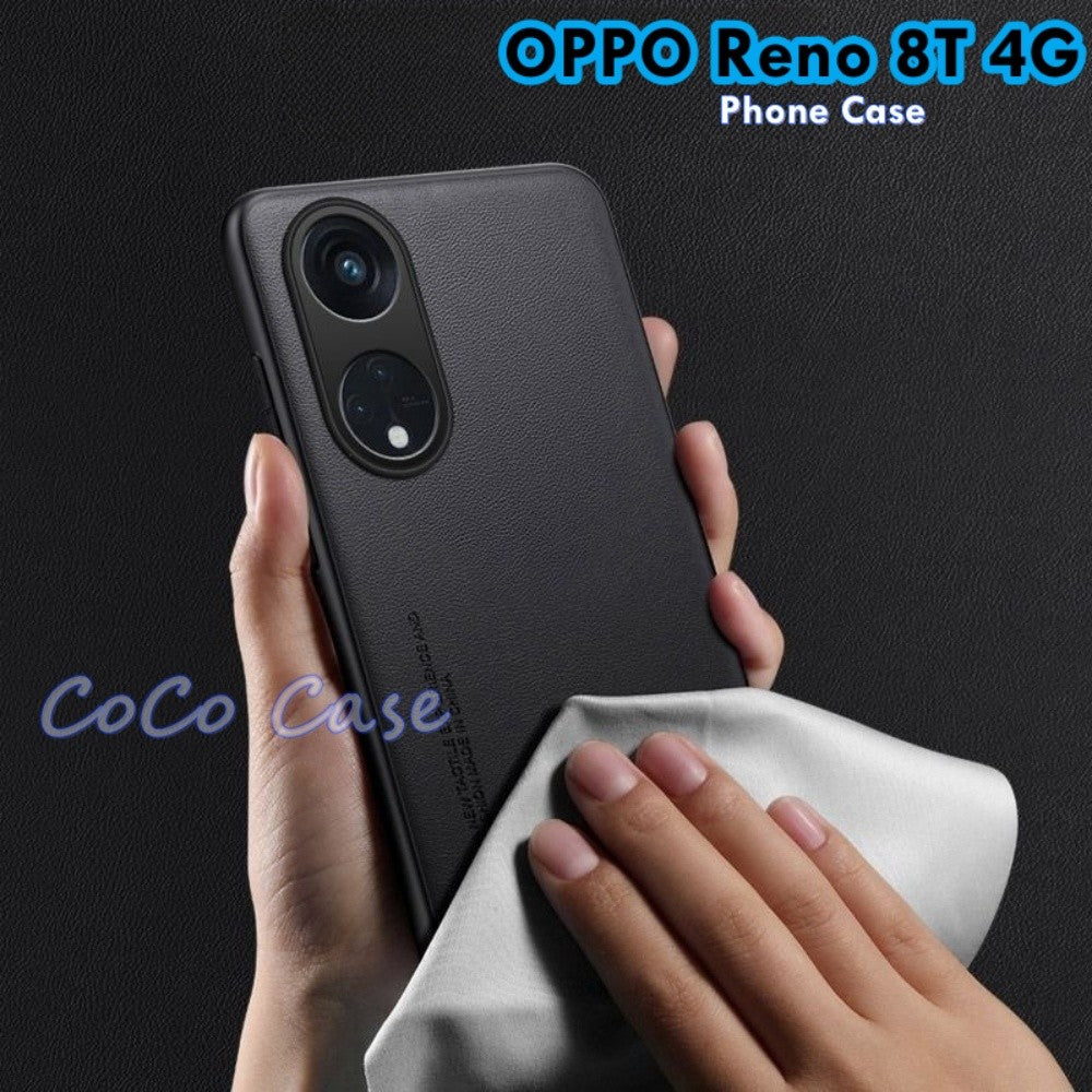 For OPPO Reno 8T 4G Cover Silicone Professional Full Case Classic Simple Solid Color Phone Case Cover sweatproof