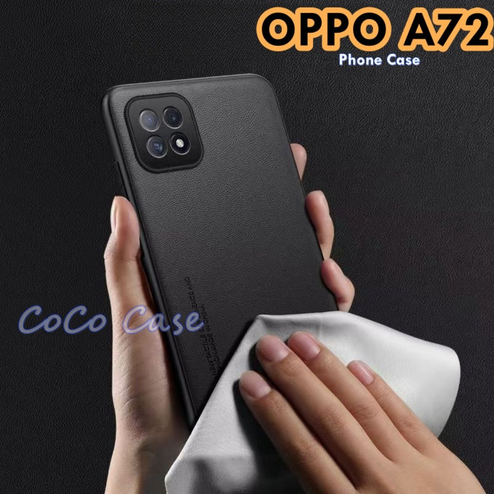 For OPPO A72 Cover Silicone Professional Full Case Classic Simple Solid Color Phone Case Cover sweatproof