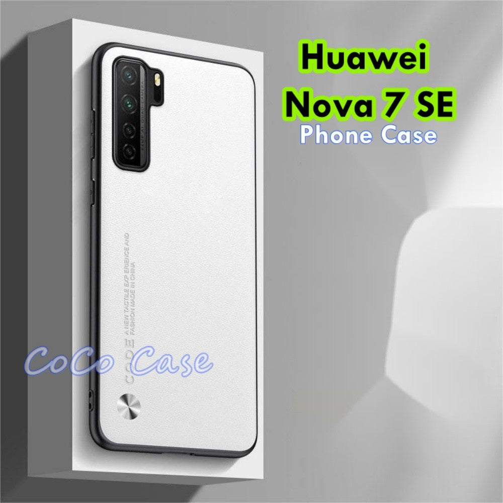 For Huawei Nova 7 SE Cover Silicone Professional Full Case Classic Simple Solid Color Phone Case Cover sweatproof