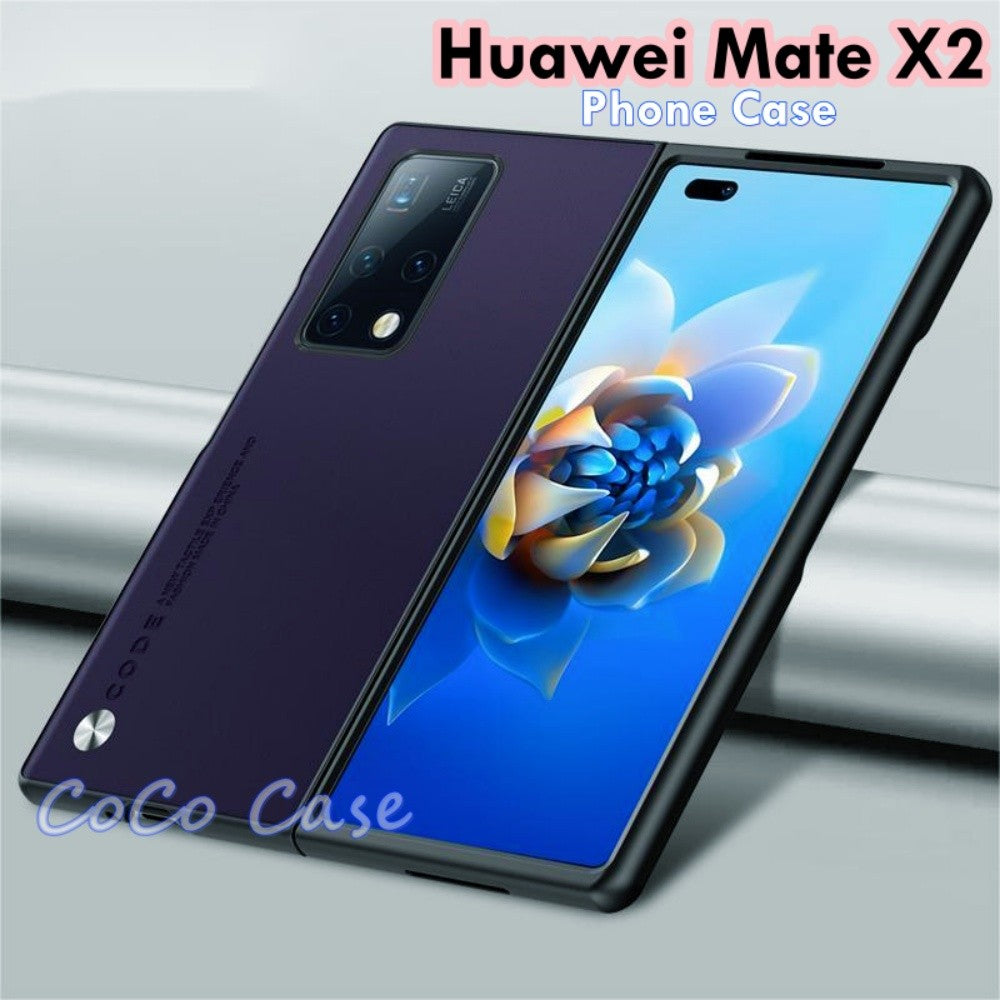 For Huawei Mate X2 Cover Silicone Professional Full Case Classic Simple Solid Color Phone Case Cover sweatproof