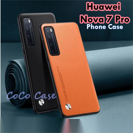 For Huawei Nova 7 Pro Cover Silicone Professional Full Case Classic Simple Solid Color Phone Case Cover sweatproof