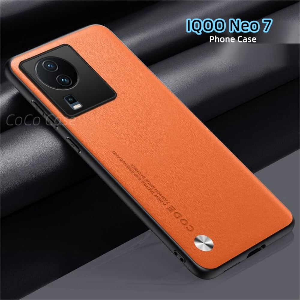 For IQOO Neo 7 Cover Silicone Professional Full Case Classic Simple Solid Color Phone Case Cover sweatproof
