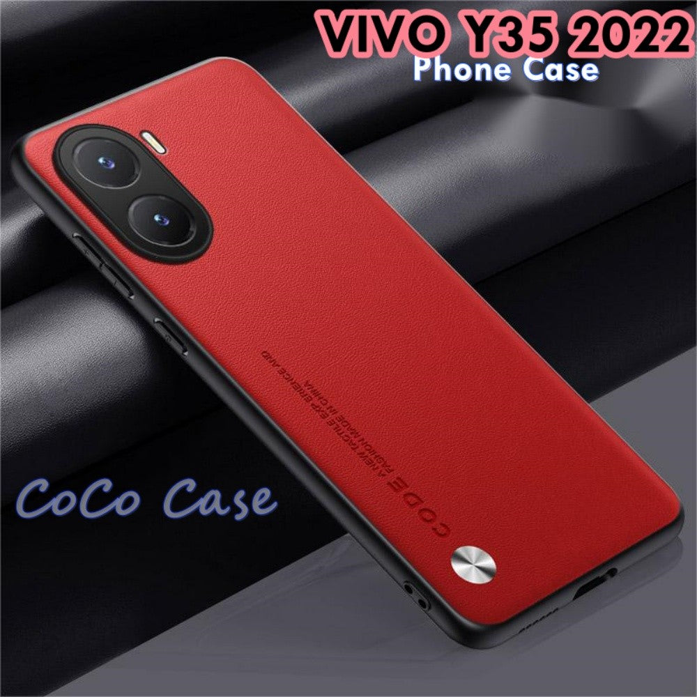 For VIVO Y35 2022 Cover Silicone Professional Full Case Classic Simple Solid Color Phone Case Cover sweatproof