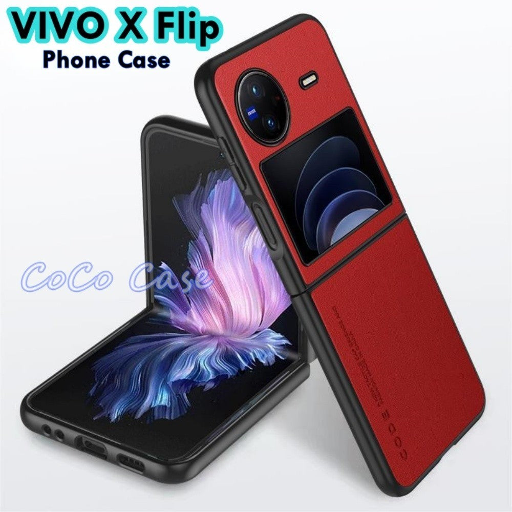 For VIVO X Flip Cover Silicone Professional Full Case Classic Simple Solid Color Phone Case Cover sweatproof