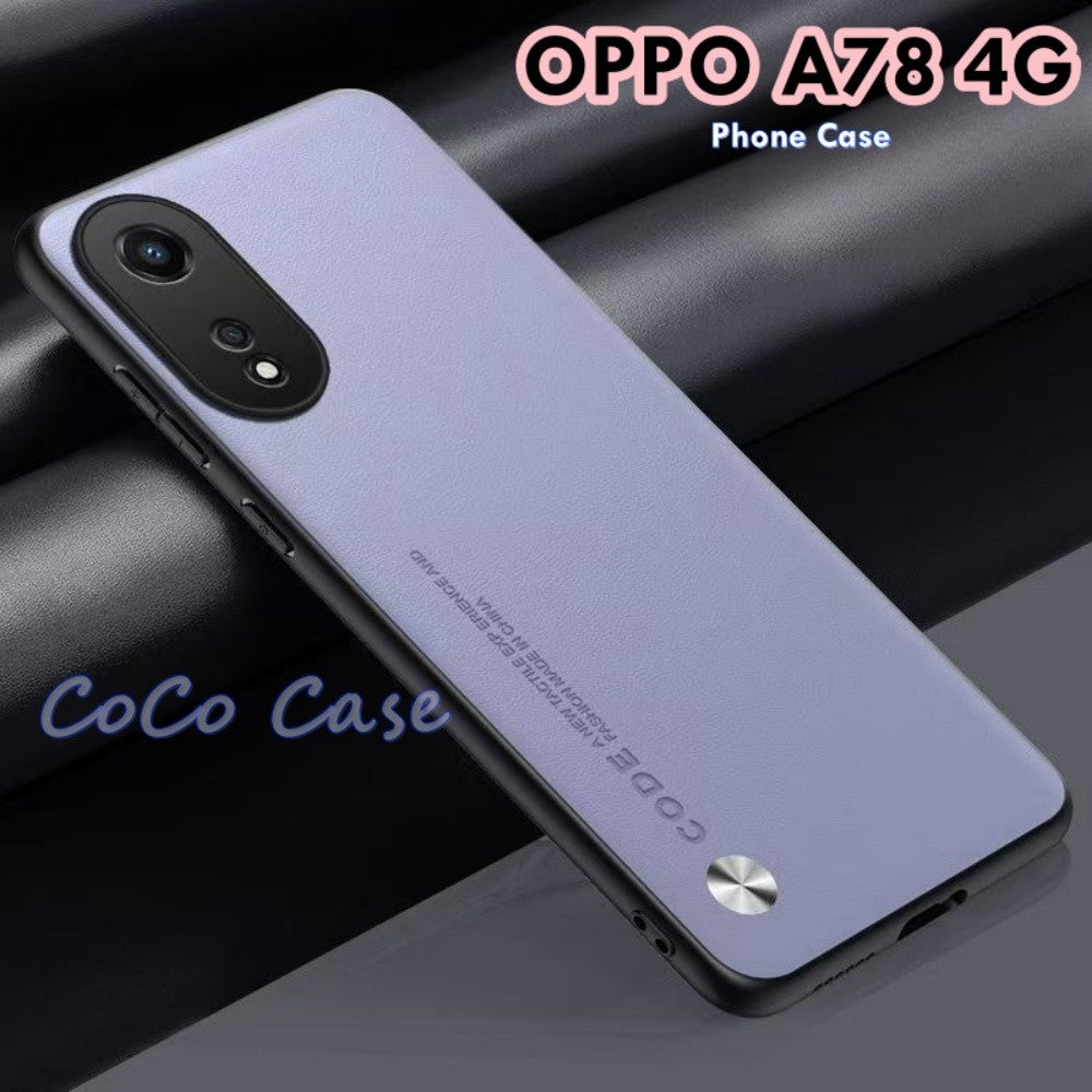 For OPPO A78 4G Cover Silicone Professional Full Case Classic Simple Solid Color Phone Case Cover sweatproof