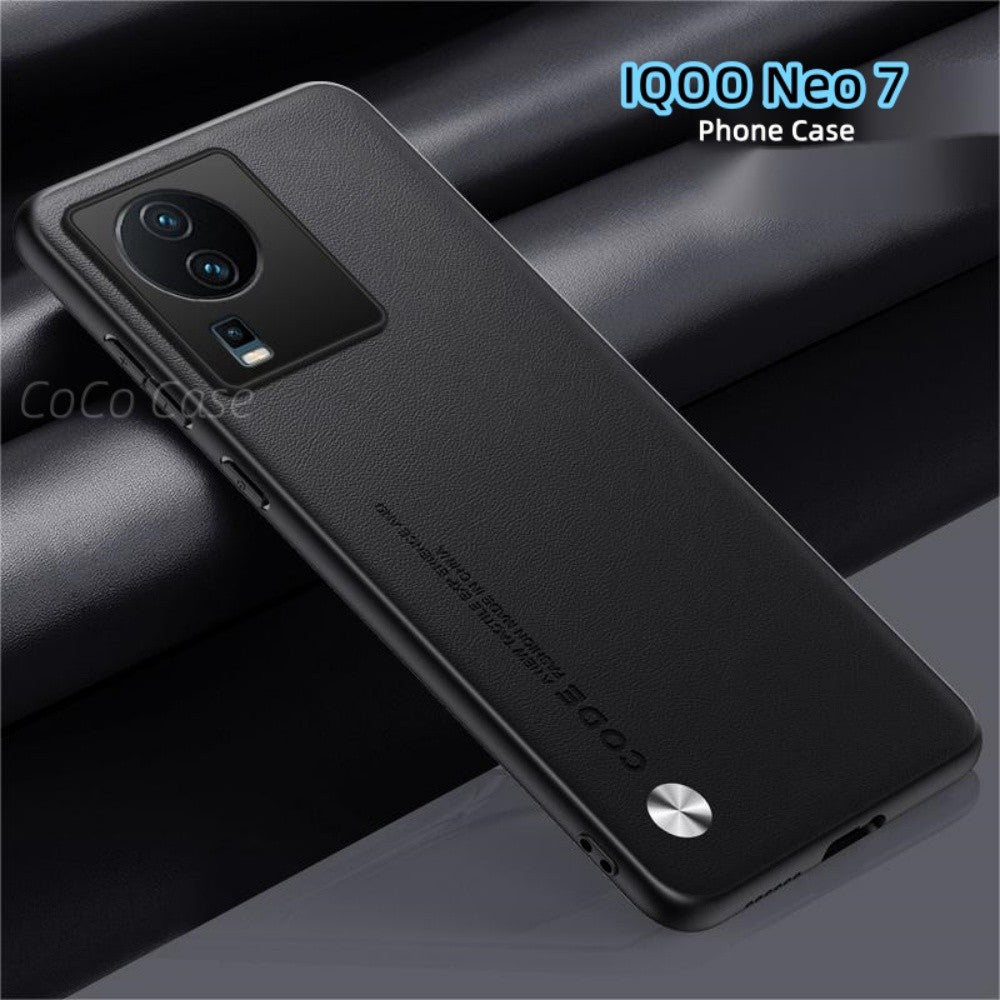 For IQOO Neo 7 Cover Silicone Professional Full Case Classic Simple Solid Color Phone Case Cover sweatproof