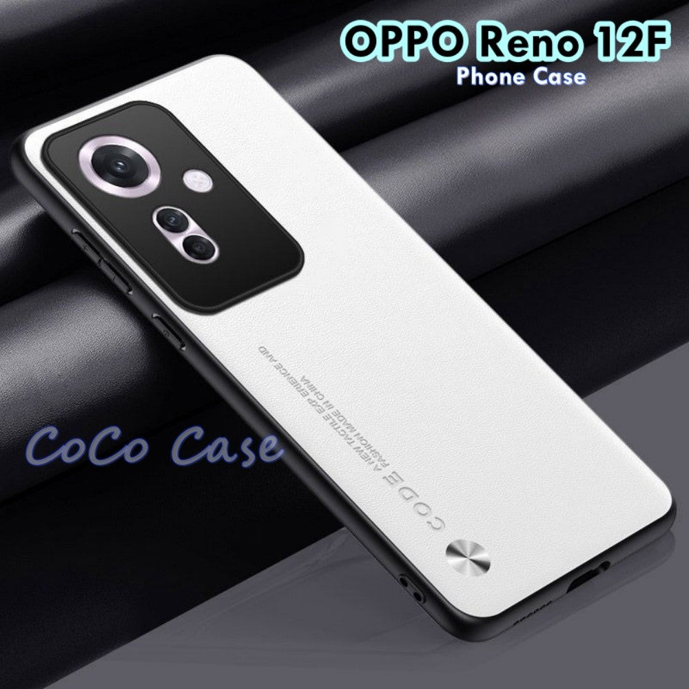 For OPPO Reno 12F Cover Silicone Professional Full Case Classic Simple Solid Color Phone Case Cover sweatproof