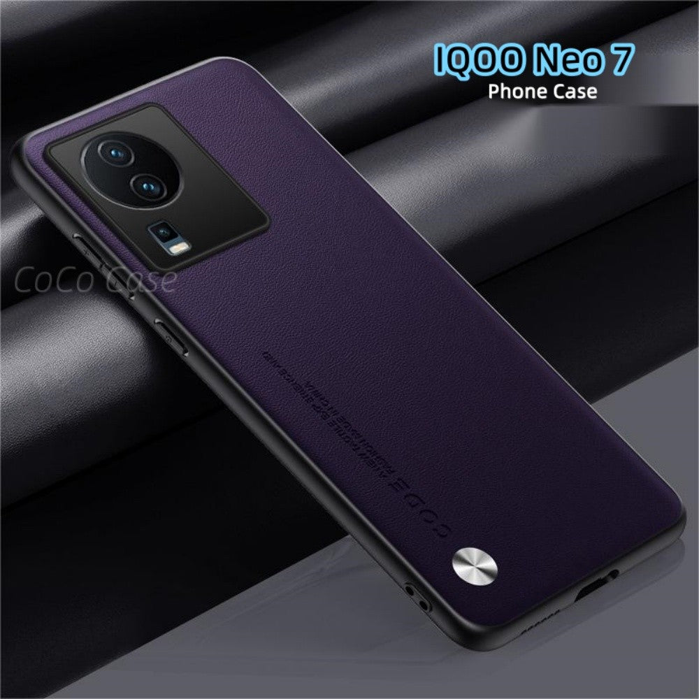 For IQOO Neo 7 Cover Silicone Professional Full Case Classic Simple Solid Color Phone Case Cover sweatproof