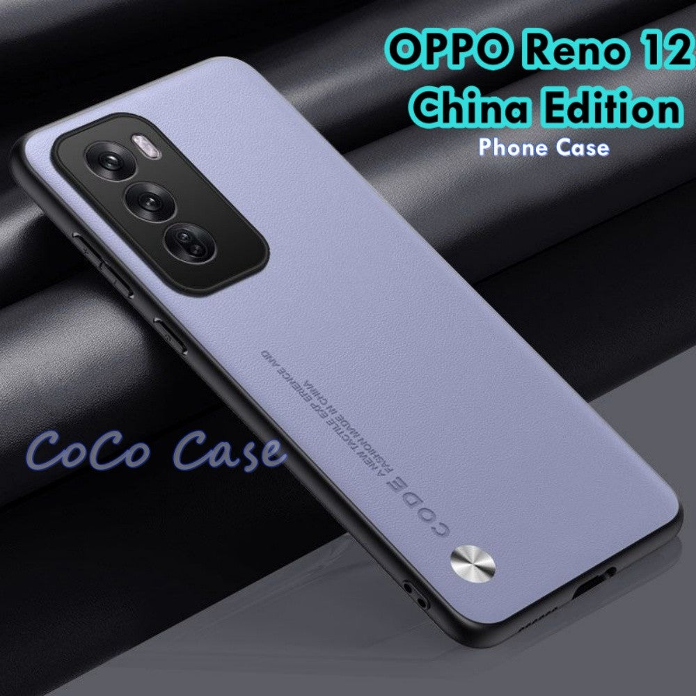 For OPPO Reno 12 China Edition Cover Silicone Professional Full Case Classic Simple Solid Color Phone Case Cover sweatproof