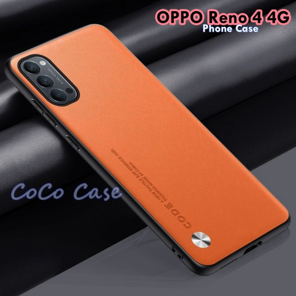 For OPPO Reno 4 4G Cover Silicone Professional Full Case Classic Simple Solid Color Phone Case Cover sweatproof
