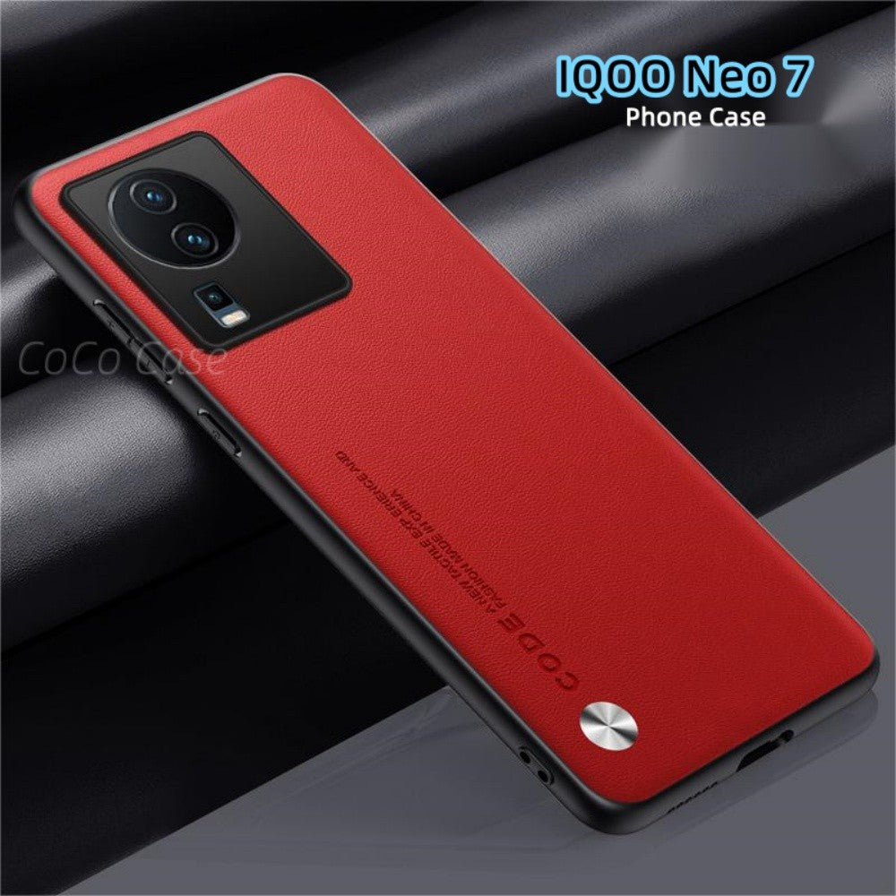 For IQOO Neo 7 Cover Silicone Professional Full Case Classic Simple Solid Color Phone Case Cover sweatproof