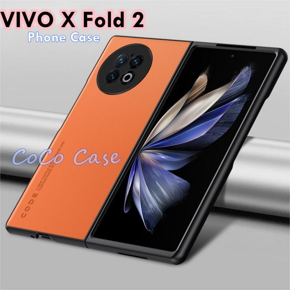 For VIVO X Fold 2 Cover Silicone Professional Full Case Classic Simple Solid Color Phone Case Cover sweatproof