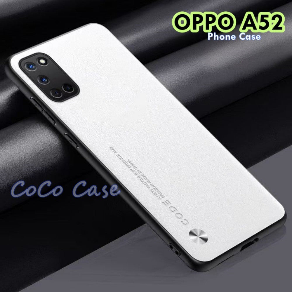 For OPPO A52 Cover Silicone Professional Full Case Classic Simple Solid Color Phone Case Cover sweatproof