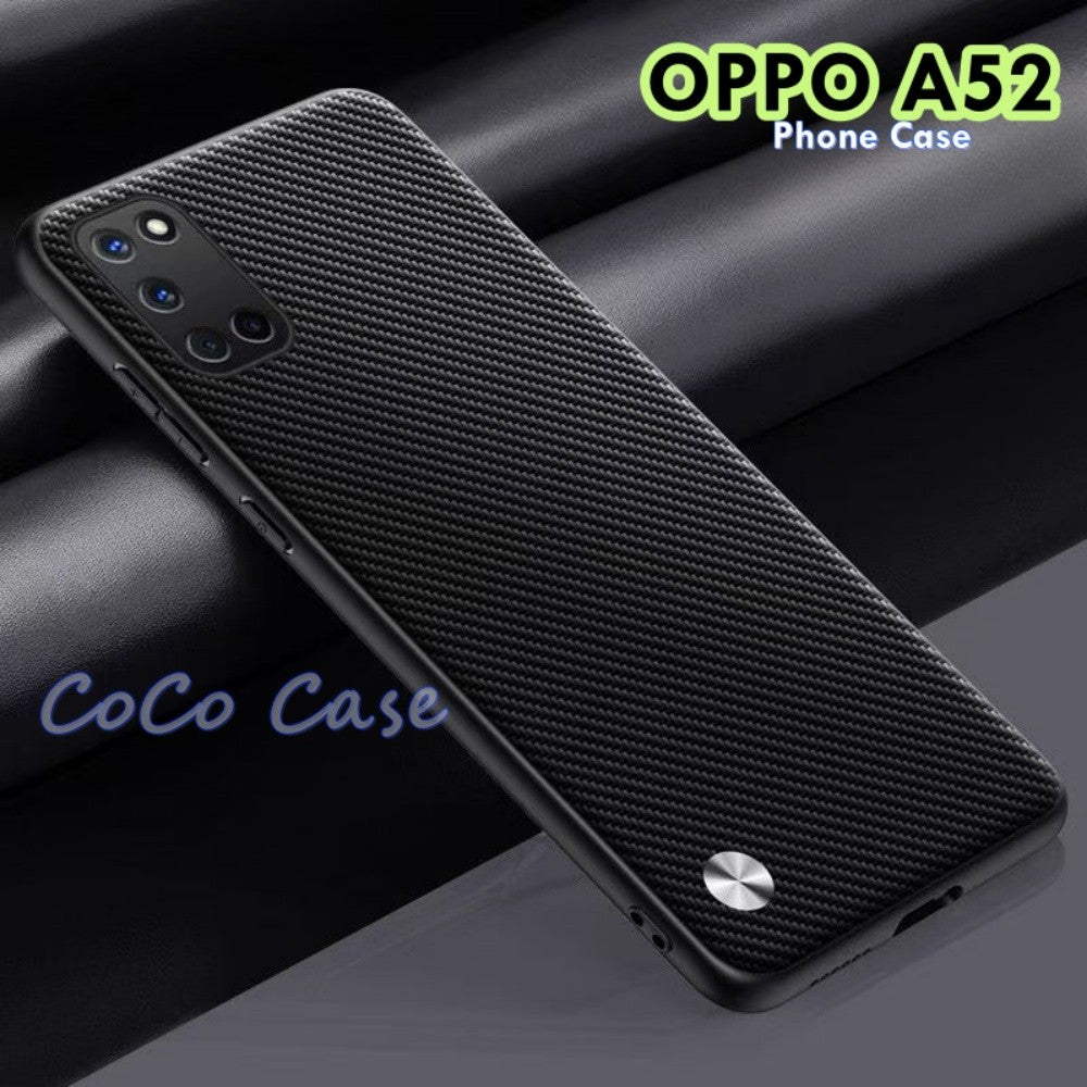 For OPPO A52 Cover Silicone Professional Full Case Classic Simple Solid Color Phone Case Cover sweatproof