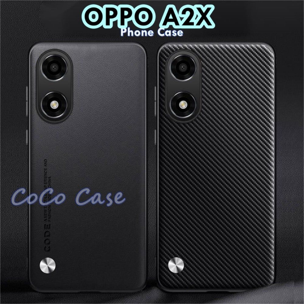For OPPO A2X Cover Silicone Professional Full Case Classic Simple Solid Color Phone Case Cover sweatproof