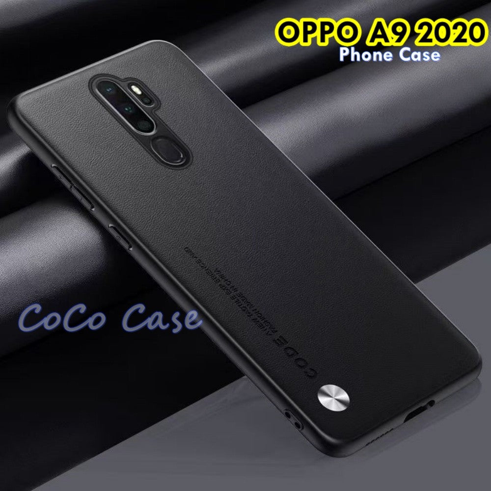 For OPPO A9 2020 Cover Silicone Professional Full Case Classic Simple Solid Color Phone Case Cover sweatproof