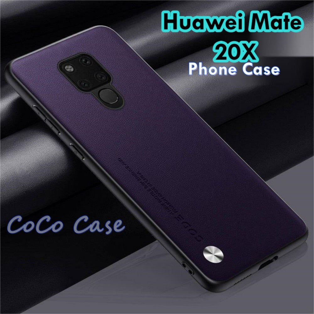 For Huawei Mate 20X Cover Silicone Professional Full Case Classic Simple Solid Color Phone Case Cover sweatproof