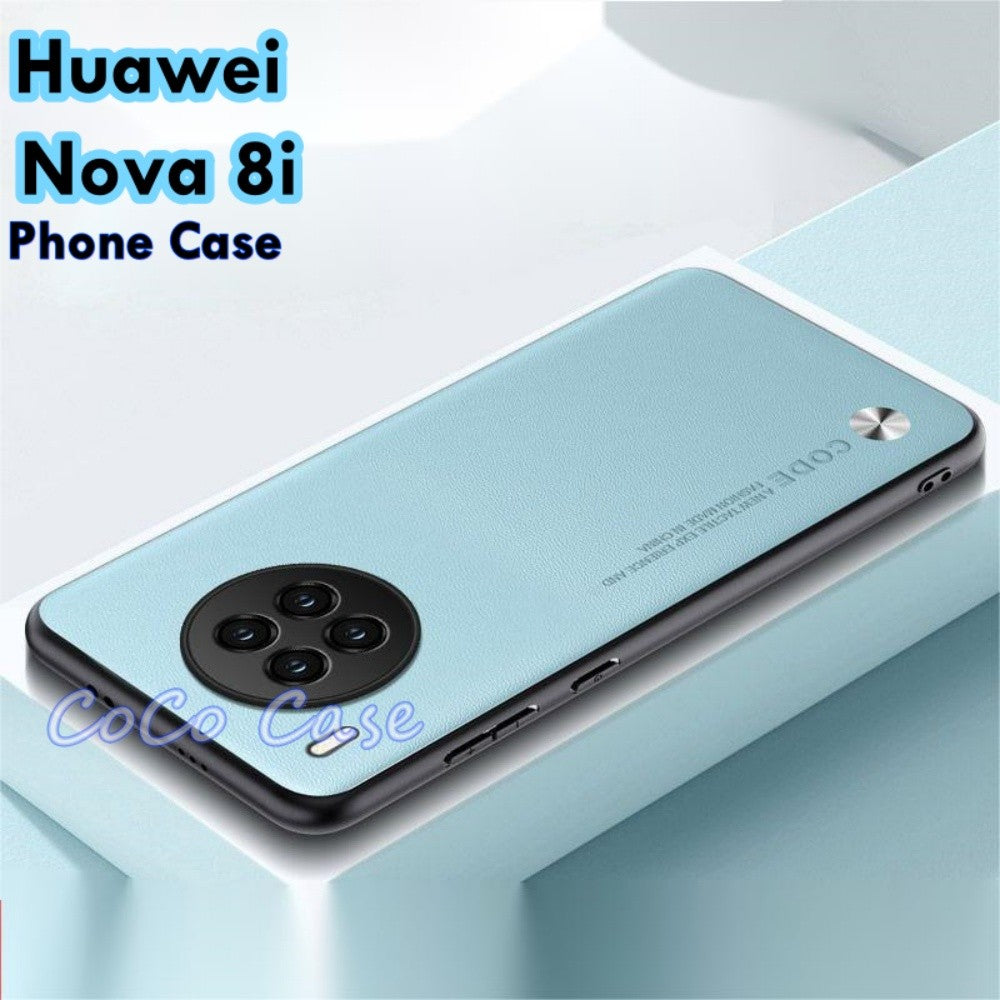 For Huawei Nova 8i Cover Silicone Professional Full Case Classic Simple Solid Color Phone Case Cover sweatproof